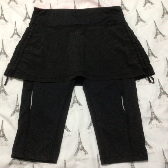 Hind Skirted Capri Leggings Sz S Black - Picture 4 of 13